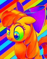 Size: 700x880 | Tagged: safe, artist:gsphere, apple bloom, g4, female, psychedelic, solo