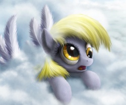 Size: 800x670 | Tagged: safe, artist:dcpip, derpy hooves, pegasus, pony, g4, cloud, cloudy, female, mare, solo