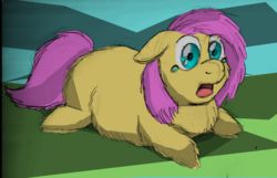 Size: 1435x925 | Tagged: safe, artist:fluffsplosion, fluffy pony, crying, fluffyshy, solo