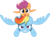 Size: 9000x6711 | Tagged: safe, artist:kysss90, rainbow dash, scootaloo, pegasus, pony, g4, absurd resolution, crying, female, filly, flying, foal, grin, gritted teeth, happy, mare, open mouth, open smile, ponies riding ponies, riding, scootaloo riding rainbow dash, scootalove, simple background, smiling, spread wings, tears of joy, teary eyes, teeth, transparent background, vector, wings