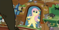 Size: 1001x514 | Tagged: safe, screencap, fluttershy, g4, princess twilight sparkle (episode), season 4, scared