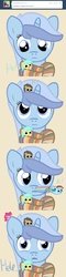 Size: 700x2900 | Tagged: safe, artist:captainbritish, doctor whooves, minuette, pinkie pie, rainbow dash, sunshower raindrops, time turner, g4, blob, chubbie, clothes, colgate answers, doctor who, fourth doctor, fourth doctor's scarf, scarf, striped scarf, tumblr