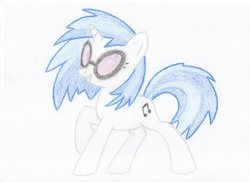 Size: 3509x2550 | Tagged: safe, artist:retromadnesszone, dj pon-3, vinyl scratch, g4, female, solo