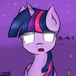 Size: 894x894 | Tagged: safe, artist:freefraq, twilight sparkle, alicorn, pony, g4, princess twilight sparkle (episode), season 4, female, glowing eyes, mare, scene interpretation, solo, twilight sparkle (alicorn)