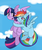 Size: 1024x1229 | Tagged: safe, artist:bloodyhellhayden, rainbow dash, twilight sparkle, alicorn, pony, g4, female, flying, friendshipping, hug, lesbian, mare, ship:twidash, shipping, twilight sparkle (alicorn)