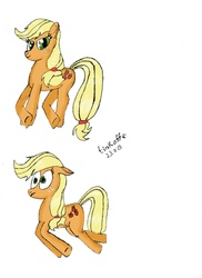 Size: 5096x7008 | Tagged: safe, applejack, g4, absurd resolution, crossed hooves, female, simple background, solo