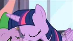 Size: 1280x720 | Tagged: safe, screencap, spike, twilight sparkle, alicorn, pony, g4, princess twilight sparkle (episode), season 4, female, imminent kissing, male, mare, out of context, ship:twispike, shipping, straight, twilight sparkle (alicorn)
