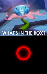 Size: 442x701 | Tagged: safe, twilight sparkle, g4, my little pony: friendship is magic, princess twilight sparkle (episode), season 4, chest of harmony, exploitable meme, no pony, twilight sparkle (alicorn), what's in the box?