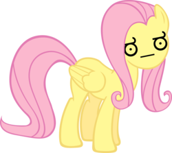 Size: 4130x3691 | Tagged: safe, artist:gabriev666, fluttershy, g4, female, look of disapproval, simple background, solo, transparent background