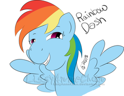 Size: 600x465 | Tagged: safe, artist:lissyannechan, rainbow dash, g4, female, solo