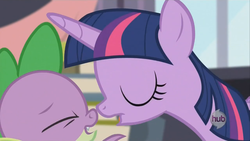 Size: 1280x720 | Tagged: safe, screencap, spike, twilight sparkle, alicorn, pony, g4, my little pony: friendship is magic, princess twilight sparkle (episode), season 4, female, mare, out of context, twilight sparkle (alicorn)