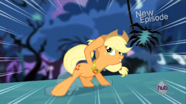 Пони бежит со скоростью 21. Пони бежит. Эпплджек гифки. Эпл Джек анимация. Пони бежит гиф.