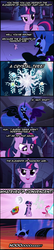 Size: 430x1984 | Tagged: safe, edit, edited screencap, screencap, discord, nightmare moon, pinkie pie, sunset shimmer, tree of harmony, twilight sparkle, friendship is magic, g4, princess twilight sparkle (episode), castle of the royal pony sisters, comic, parody, sad but true, truth