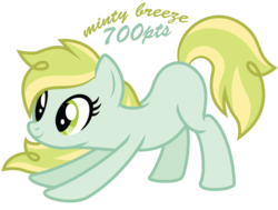 Size: 1024x776 | Tagged: safe, artist:ivyhaze, oc, oc only, oc:minty breeze, pony, adoptable, female, mare, solo