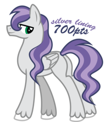 Size: 1024x1149 | Tagged: safe, artist:ivyhaze, oc, oc only, oc:silver lining, pegasus, pony, adoptable, male, solo, stallion, unshorn fetlocks