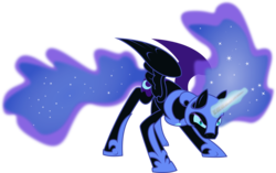Size: 5500x3463 | Tagged: safe, artist:theshadowstone, nightmare moon, g4, princess twilight sparkle (episode), season 4, female, magic, simple background, solo, transparent background, vector