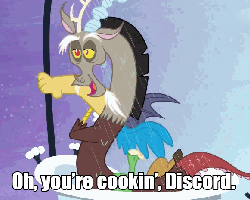 Size: 581x466 | Tagged: safe, edit, edited screencap, screencap, discord, g4, princess twilight sparkle (episode), season 4, animated, cool jerk, frank mccallister, home alone, home alone 2: lost in new york, image macro, male, shower, solo