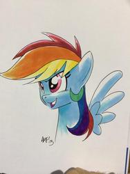 Size: 768x1024 | Tagged: safe, artist:tony fleecs, rainbow dash, g4, female, solo