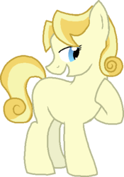 Size: 341x488 | Tagged: safe, artist:starryoak, suave touch, earth pony, pony, g4, blank flank, reverse trap, simple background, solo, transparent background