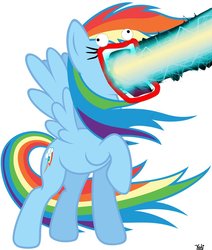 Size: 1024x1207 | Tagged: safe, artist:katilain96, rainbow dash, g4, female, lazor, meme, shoop da whoop, solo, wat