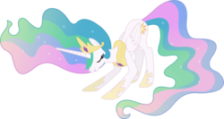 Size: 8300x4430 | Tagged: safe, artist:90sigma, princess celestia, alicorn, pony, g4, magical mystery cure, absurd resolution, bowing, female, hoof shoes, mare, simple background, solo, transparent background, vector