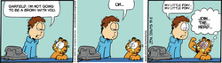 Size: 900x257 | Tagged: safe, brony, garfield, hypnosis, join the herd, jon arbuckle, male, meta, phone, square root of minus garfield