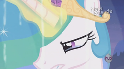 Size: 1920x1080 | Tagged: safe, screencap, princess celestia, g4, princess twilight sparkle (episode), crying, depressedia, female, magic, sad, solo