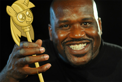 Size: 568x383 | Tagged: safe, human, g4, princess twilight sparkle (episode), irl, irl human, male, meme, photo, shaquille o'neal, twilight scepter