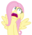 Size: 5519x6000 | Tagged: safe, artist:masem, fluttershy, g4, hurricane fluttershy, absurd resolution, female, floppy ears, freakout, hyperventilating, scared, simple background, solo, transparent background, vector