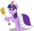 Size: 5000x4470 | Tagged: safe, artist:canon-lb, artist:klemm, twilight sparkle, alicorn, pony, g4, princess twilight sparkle (episode), season 4, absurd resolution, big crown thingy, cape, clothes, female, mare, robe, royal cape, scepter, simple background, solo, transparent background, twilight scepter, twilight sparkle (alicorn), vector