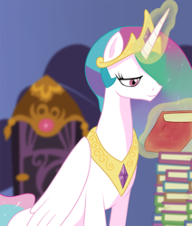 Size: 700x826 | Tagged: safe, princess celestia, g4, female, magic, solo, spike-replies