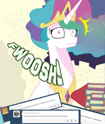 Size: 700x826 | Tagged: safe, princess celestia, g4, female, solo, spike-replies, tumblr