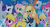 Size: 1600x870 | Tagged: safe, screencap, applejack, berry punch, berryshine, cherry berry, cloud kicker, fluttershy, orange box, pinkie pie, rainbow dash, rarity, spike, twinkleshine, g4, my little pony: friendship is magic, princess twilight sparkle (episode)