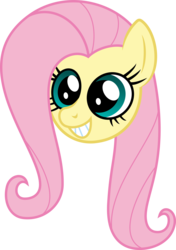 Size: 3000x4250 | Tagged: safe, artist:vladimirmacholzraum, fluttershy, g4, princess twilight sparkle (episode), character swiping, female, simple background, solo, transparent background, twilight scepter, vector