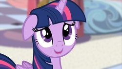 Size: 1280x720 | Tagged: safe, twilight sparkle, alicorn, pony, g4, princess twilight sparkle (episode), season 4, adorkable, cute, dork, female, floppy ears, mare, smiling, solo, twilight sparkle (alicorn)