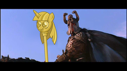 Size: 1024x576 | Tagged: safe, g4, my little pony: friendship is magic, princess twilight sparkle (episode), conan the barbarian, exploitable meme, meme, twilight scepter, twilight scepter meme