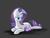 Size: 4000x3000 | Tagged: safe, artist:kianamai, rarity, oc, oc:crystal clarity, dracony, kilalaverse, g4, baby, interspecies offspring, mother and daughter, next generation, offspring, parent:rarity, parent:spike, parents:sparity