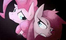 Size: 3636x2236 | Tagged: safe, artist:n_thing, pinkie pie, g4, duality, pinkamena diane pie