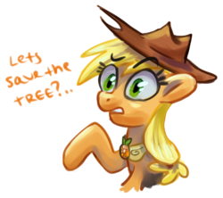 Size: 1113x990 | Tagged: safe, artist:kaermter, applejack, earth pony, pony, g4, princess twilight sparkle (episode), element of honesty, female, portrait, raised hoof, simple background, solo, text, transparent background