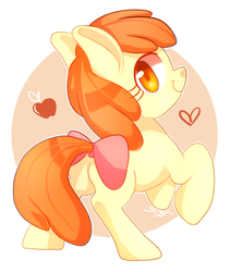 Size: 759x900 | Tagged: safe, artist:sion, apple bloom, earth pony, pony, g4, bow, female, solo, tail bow