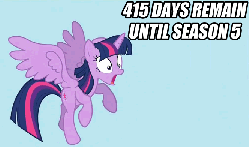 Size: 666x393 | Tagged: safe, twilight sparkle, alicorn, pony, g4, princess twilight sparkle (episode), season 5, animated, countdown, female, flailing, flying, frown, mare, open mouth, parody, shocked, solo, spread wings, twilight sparkle (alicorn), wide eyes