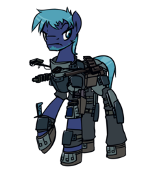 Size: 1280x1502 | Tagged: safe, artist:inlucidreverie, oc, oc only, earth pony, pony, fallout equestria, clothes, gun, simple background, solo, transparent background