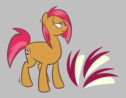 Size: 500x390 | Tagged: safe, artist:egophiliac, babs seed, earth pony, pony, slice of pony life, g4, earring, female, mare, older, piercing, solo