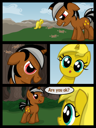 Size: 3456x4608 | Tagged: safe, artist:template93, oc, oc only, oc:star sparkler, oc:ticket, alicorn, pony, alicorn oc, comic, commission, high res, ticket to adventure