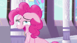 Size: 640x360 | Tagged: safe, screencap, pinkie pie, earth pony, pony, g4, princess twilight sparkle (episode), season 4, animated, creamy creamy frosting, creepy, disturbing, drool, female, mare, out of context, solo, tongue out, wat