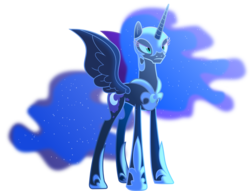 Size: 2127x1622 | Tagged: safe, artist:vector-brony, nightmare moon, alicorn, pony, g4, princess twilight sparkle (episode), season 4, armor, armored pony, corrupted, cutie mark, ethereal mane, female, frown, lidded eyes, mare, nightmare moon armor, nightmare moon is not amused, nightmare moon's cutie mark, simple background, solo, transparent background, vector