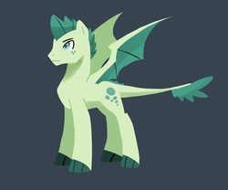 Size: 3600x3000 | Tagged: safe, artist:kianamai, oc, oc only, oc:turquoise blitz, dracony, hybrid, kilalaverse, interspecies offspring, next generation, offspring, parent:rarity, parent:spike, parents:sparity, simple background, solo