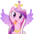 Size: 1735x1707 | Tagged: safe, artist:umbra-neko, princess cadance, alicorn, pony, g4, crown, cute, cutedance, female, fourth wall, jewelry, licking, licking ponies, looking at you, mare, regalia, screen, simple background, solo, spread wings, tiara, transparent background, vector, wings