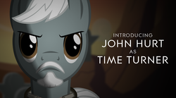 Size: 1056x587 | Tagged: safe, edit, doctor whooves, time turner, pony, crossover, doctor who, john hurt, ponified, the doctor, war doctor