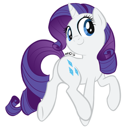 Size: 1000x1000 | Tagged: safe, artist:empty-10, rarity, pony, unicorn, g4, butt, female, horn, mare, plot, simple background, solo, white background